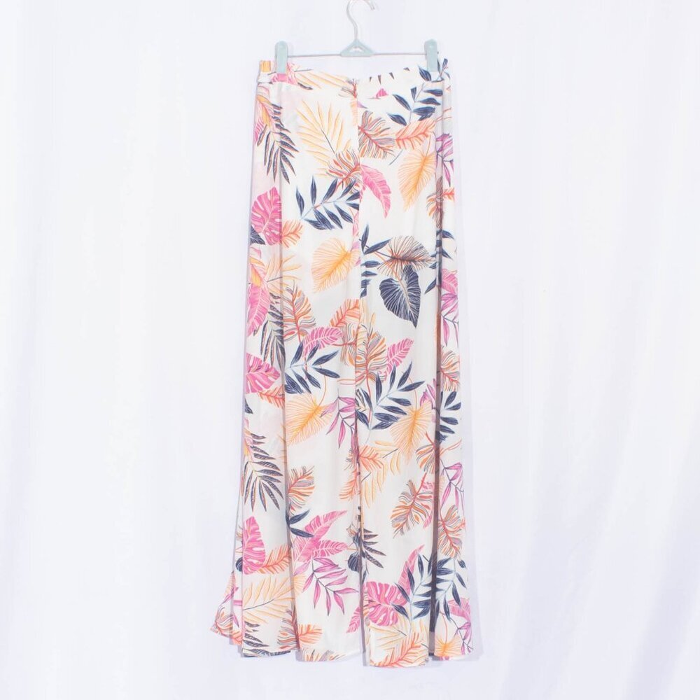 LULUS Side Slit Floral Wide Leg Pants Size M - Picture 6 of 10